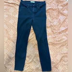 Madewell 9" Mid-Rise Roadtripper Skinny Jeans in Bennett Wash black- Size 27